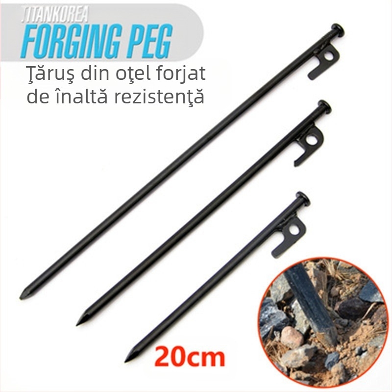 Set de fixare pentru unghii de plajă 30CM10, pentru urgențe, în deșert, pentru camping, în plastic, pentru călătorii cu rulote