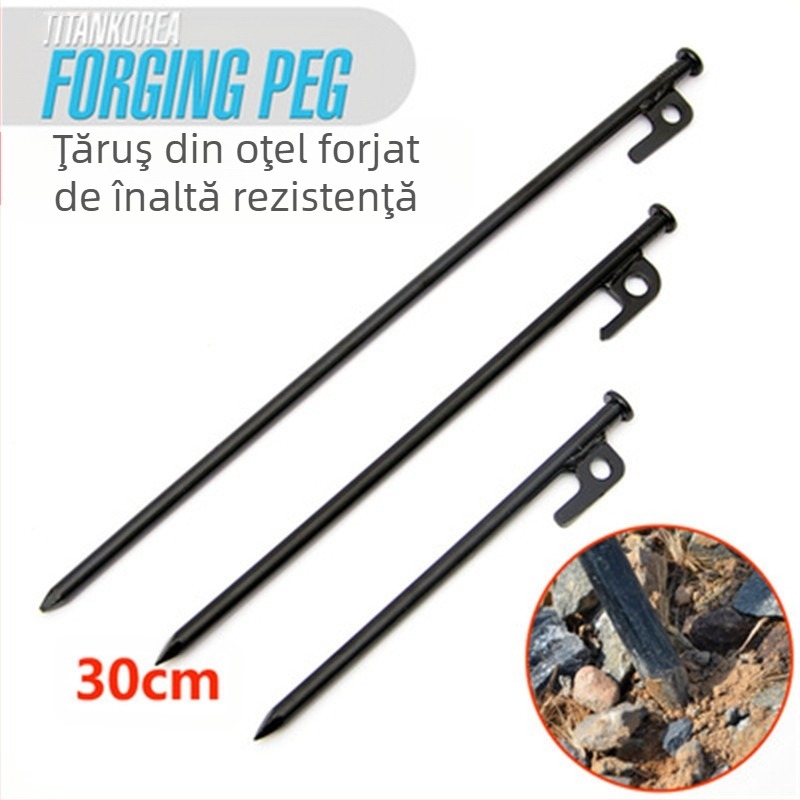 Set de fixare pentru unghii de plajă 30CM10, pentru urgențe, în deșert, pentru camping, în plastic, pentru călătorii cu rulote