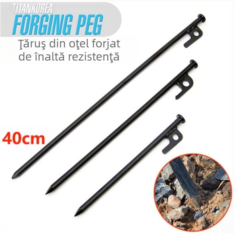 Set de fixare pentru unghii de plajă 30CM10, pentru urgențe, în deșert, pentru camping, în plastic, pentru călătorii cu rulote