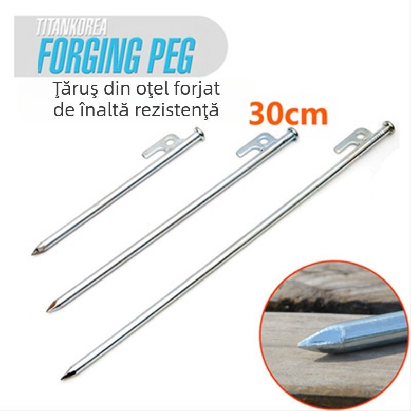 Set de fixare pentru unghii de plajă 30CM10, pentru urgențe, în deșert, pentru camping, în plastic, pentru călătorii cu rulote