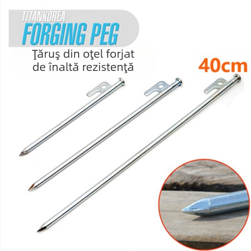 Set de fixare pentru unghii de plajă 30CM10, pentru urgențe, în deșert, pentru camping, în plastic, pentru călătorii cu rulote