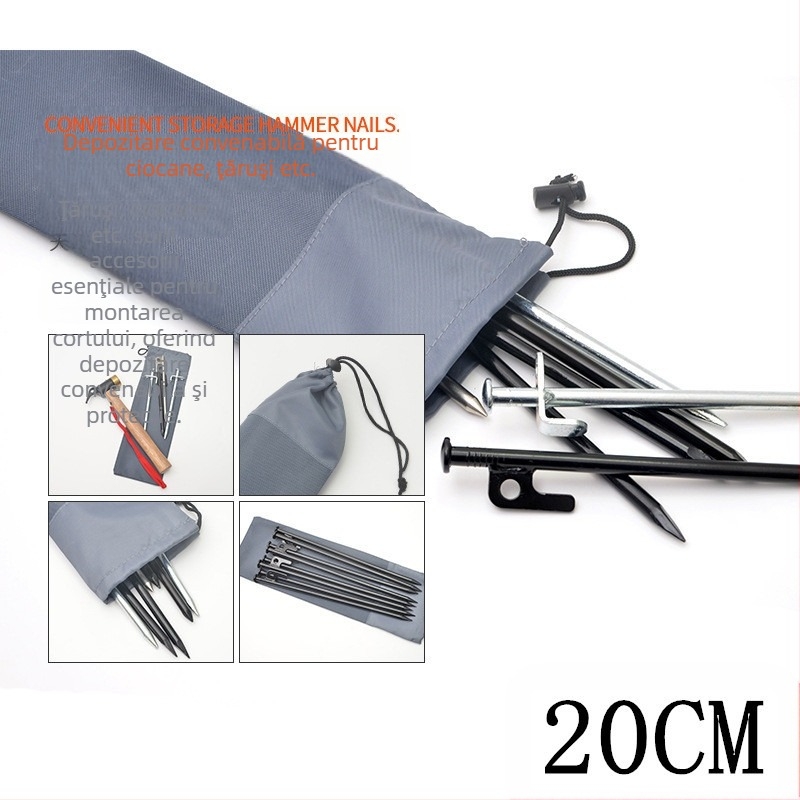 Set de fixare pentru unghii de plajă 30CM10, pentru urgențe, în deșert, pentru camping, în plastic, pentru călătorii cu rulote