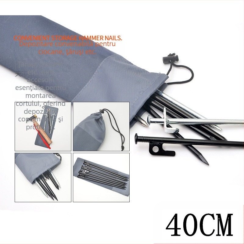 Set de fixare pentru unghii de plajă 30CM10, pentru urgențe, în deșert, pentru camping, în plastic, pentru călătorii cu rulote