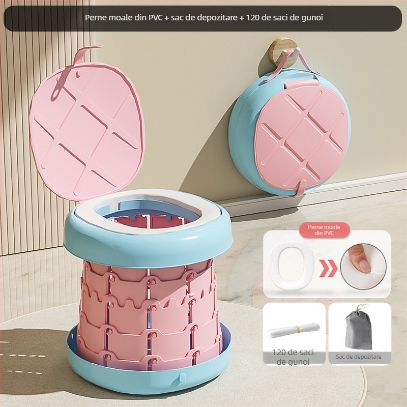 Pliabil pentru copii toaletă Potty copii bărbați portabil în aer liber urinal bebeluși femeie călătorie toaletă