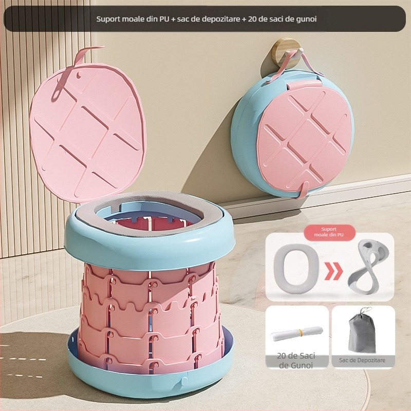 Pliabil pentru copii toaletă Potty copii bărbați portabil în aer liber urinal bebeluși femeie călătorie toaletă