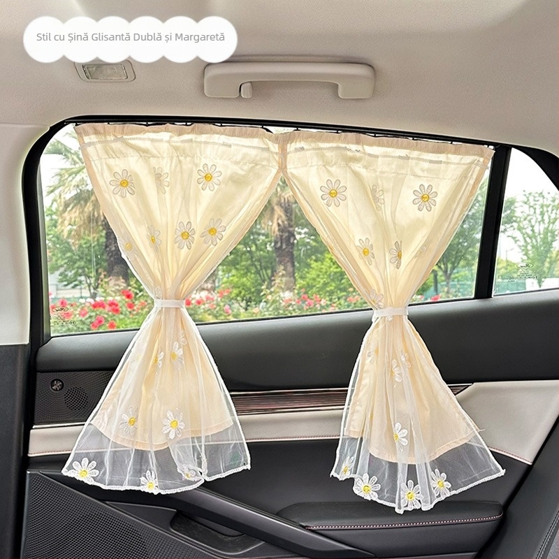 Accesorii auto galbene cu desene animate drăguțe, accesorii auto universale cu lapte galben pentru femei, pentru toate anotimpurile