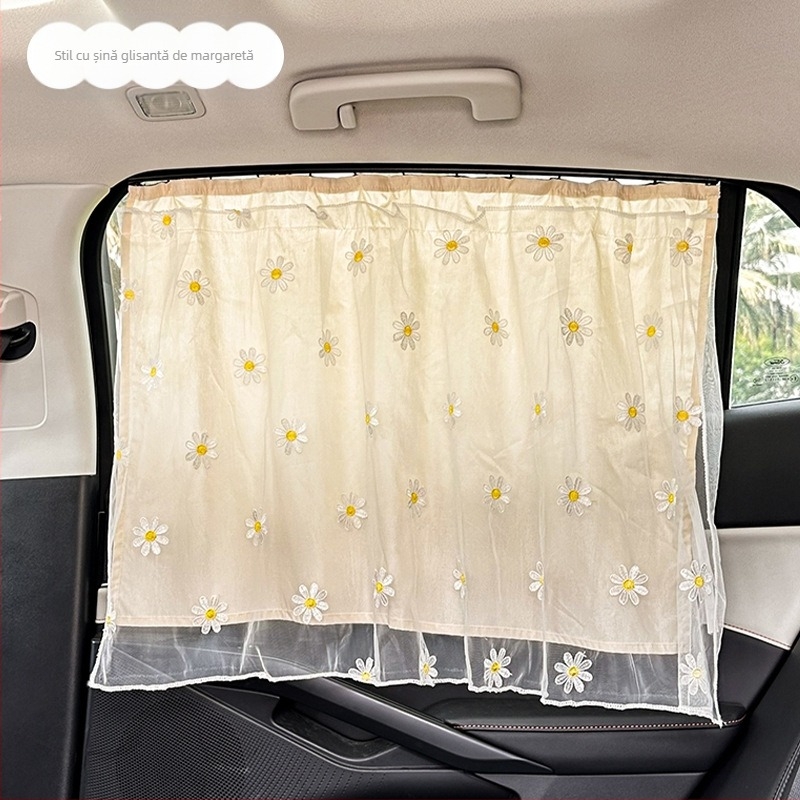 Accesorii auto galbene cu desene animate drăguțe, accesorii auto universale cu lapte galben pentru femei, pentru toate anotimpurile