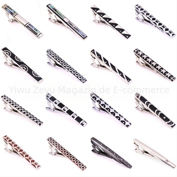 Cleme de cravată pentru bărbați la modă, cu sârmă, cu cristale, tip scoică, pentru afaceri, cleme de cravată, preț de fabrică, vânzare