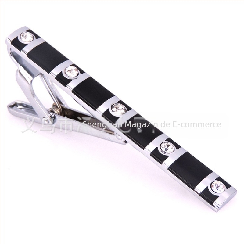 Cleme de cravată pentru bărbați la modă, cu sârmă, cu cristale, tip scoică, pentru afaceri, cleme de cravată, preț de fabrică, vânzare