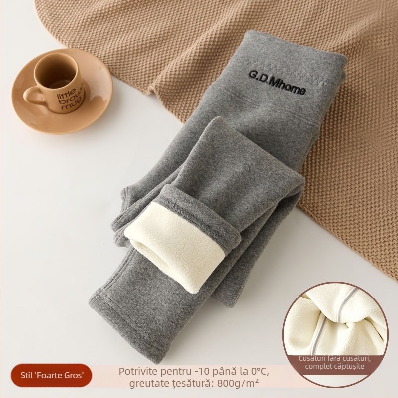 Colanți pentru fete, căptușiți cu fleece, îngroșați, albi, de toamnă și de iarnă, purtând o singură bucată de catifea caldă, negri, de iarnă, pantaloni calzi pentru copii