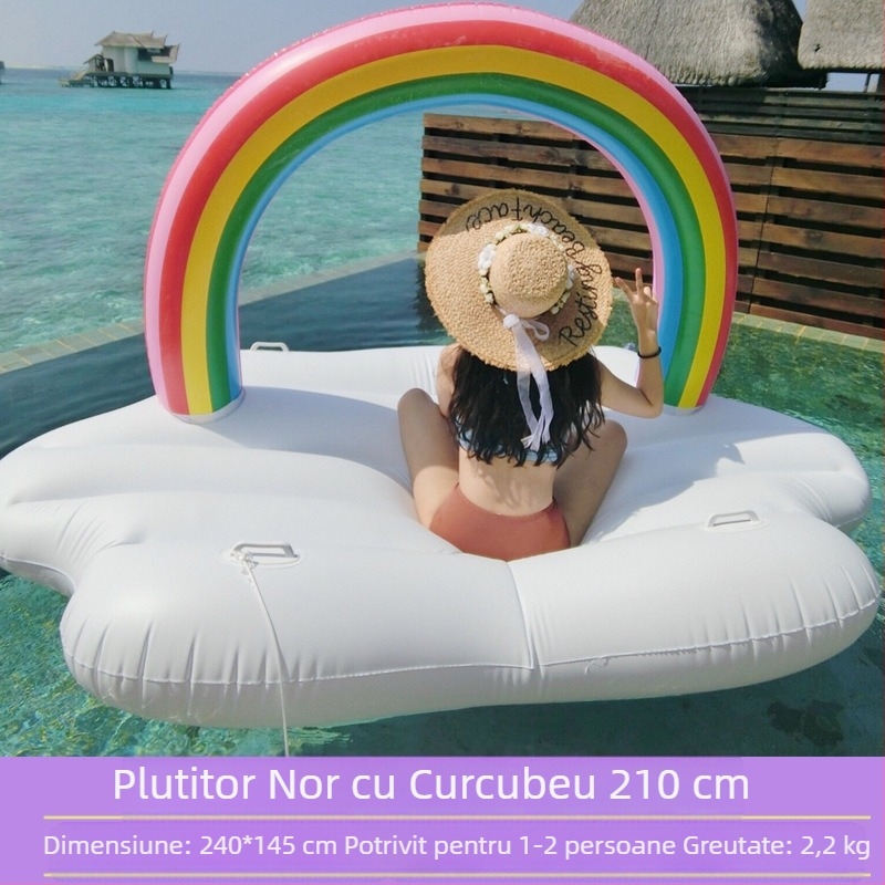 Ochelari mare rață galbenă vacanță de vară plutitoare apă gonflabilă inel de înot Mount îngroșat rață în aer liber rafting pat plutitor