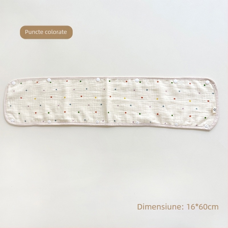 Prosop de salivă pentru cărucior pentru bebeluși, mănuși pentru cărucior din trei piese, curea de tifon din bumbac, prosop de salivă, pernă de umăr anti-mușcături pentru cărucior