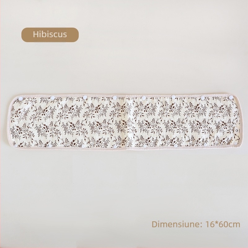 Prosop de salivă pentru cărucior pentru bebeluși, mănuși pentru cărucior din trei piese, curea de tifon din bumbac, prosop de salivă, pernă de umăr anti-mușcături pentru cărucior