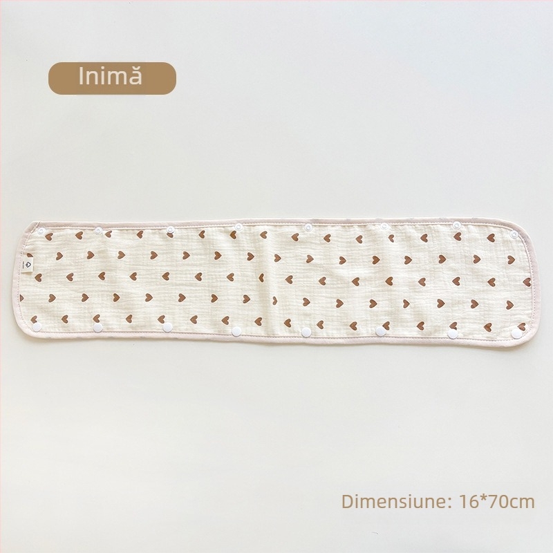 Prosop de salivă pentru cărucior pentru bebeluși, mănuși pentru cărucior din trei piese, curea de tifon din bumbac, prosop de salivă, pernă de umăr anti-mușcături pentru cărucior