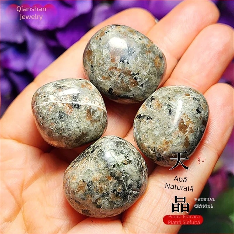 Piatră naturală de flacără, piatră de rulare, particule mari de cristal, piatră, decorare birou, acvariu, amenajare peisagistică, magazin, jos, ornamente artizanale