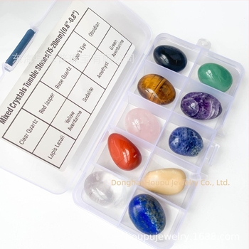 Set cutie cadou cu piatră naturală din cristal, piatră brută lustruită, specimen mineral, piatră prețioasă, cadou, ornament de cristal