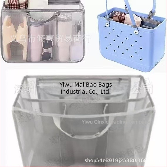 Geantă de depozitare Bogg Mesh populară de la Amazon, geantă cu spălare rapidă, geantă de plajă, geantă de depozitare tip ghiozdan, geantă de depozitare cu gaură în perete