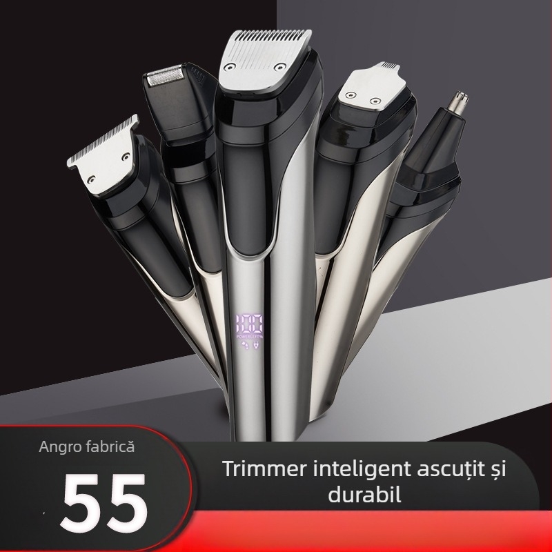 2021 Mașină de tuns electrică cu afișaj digital LED transfrontalieră nouă, tunsoare pentru nas cu litere, potrivită pentru salon de coafură, mașină de tuns electrică