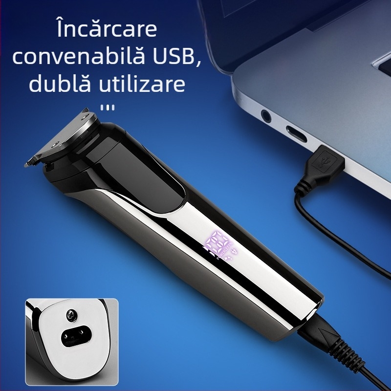 2021 Mașină de tuns electrică cu afișaj digital LED transfrontalieră nouă, tunsoare pentru nas cu litere, potrivită pentru salon de coafură, mașină de tuns electrică