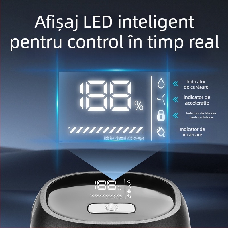 Cap de ras pentru bărbați, aparat de ras pentru spălare completă a corpului, nou cap de ras electric cu șase capete, reîncărcabil, artefact pentru cap chel