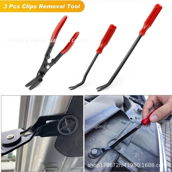 19 bucăți de scule de îndepărtare a decorațiunilor din nailon, potrivite pentru îndepărtarea clemelor de fixare a panourilor, clește pentru îndepărtarea interiorului plasticului auto