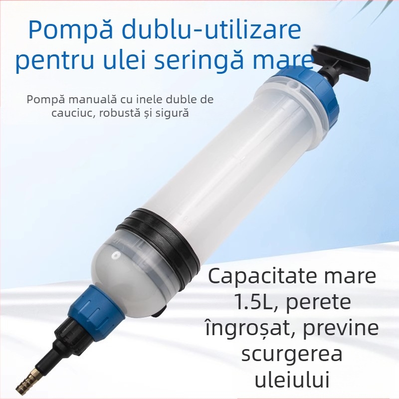 Pomparea și adăugarea de ulei cu dublă utilizare, seringă mare, schimb de ulei, instrument de extracție a artefactelor, extractor de combustibil, angrenaj de aspirație, reparații auto