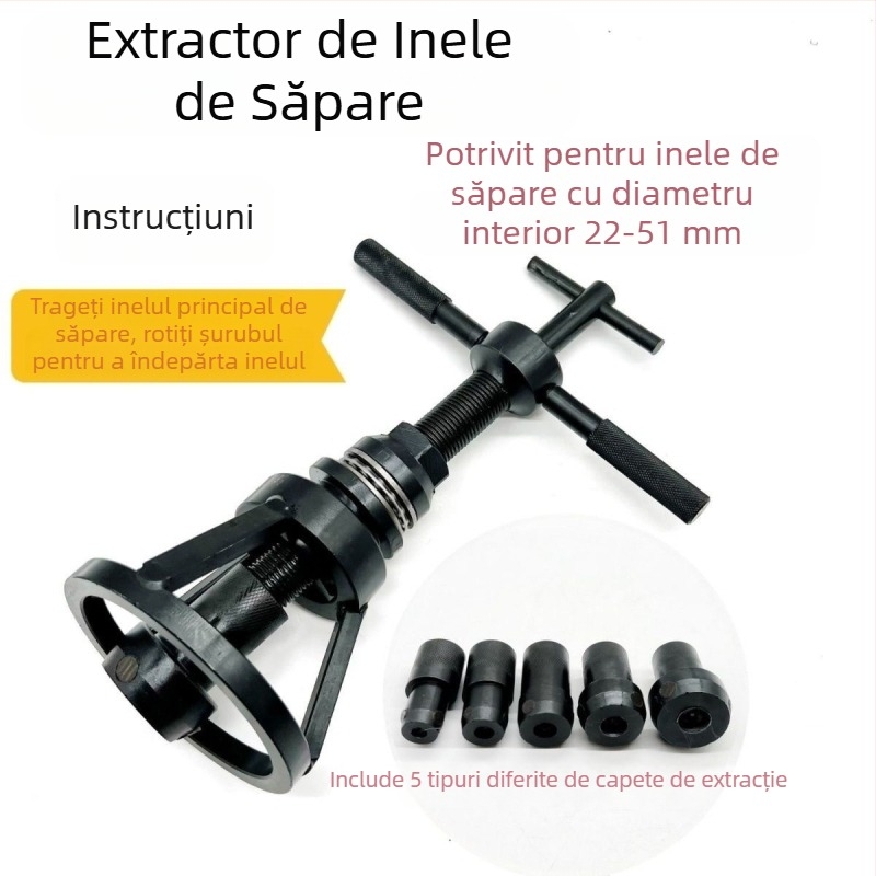 Extractor scaun supapă nou, extractor scaun motor mare, mediu și mic, instrument universal de extragere cilindru