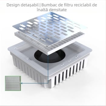 Aspirator portabil de bumbac cu volum de aer reglabil cu 5 viteze, super puternic, 36W, ecologic, cu densitate mare