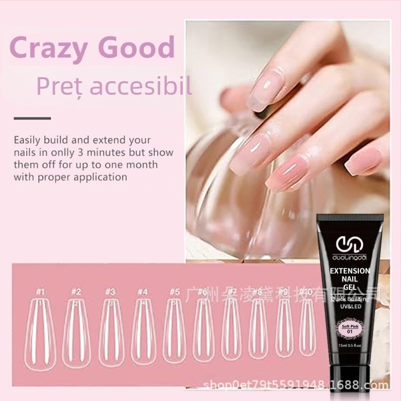 Set de adeziv pentru extensii cu cristale Duoling Dai, vânzare transfrontalieră, 4 culori, lipici pentru unghii, salon de unghii, producător special, en-gros