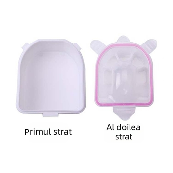 Dublu strat cu bule bol de mână instrumente pentru unghii manichiură curățare unghii înmuiere exfoliantă îngrijire corneană îngroșare lavoar