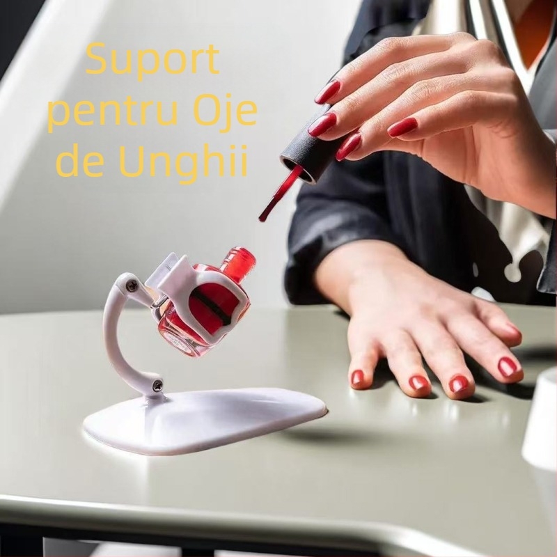 Suport de birou transfrontalier pentru unghii, suport pentru instrumente de unghii, suport pentru lac de unghii, clemă de fixare, ajutor pentru sticlă de lac de unghii