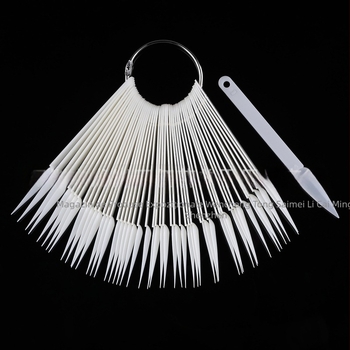 Instrumente de manichiură, cartonaș de culori în formă de evantai, 50 de bucăți, cartonaș de culori în formă de evantai, cartonaș de culori transparent, manichiură, exclusiv transfrontalier