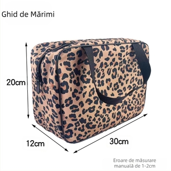 Geantă de baie cu imprimeu leopard, geantă de baie de mare capacitate pentru femei, geantă de baie portabilă pentru bărbați, geantă de baie portabilă pentru călătorii, coș de baie
