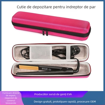 Geantă personalizată pentru îndreptat părul Eva, cutie de depozitare pentru ondulator, geantă portabilă pentru uscător de păr, cutie de depozitare pentru călătorie