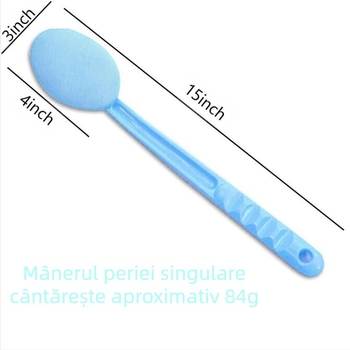 Perie de baie care nu cere ajutor, perie pentru spate, prosop de baie, artefact de baie cu mâner lung, perie de baie pentru frecarea spatelui, detașabilă pe o singură față