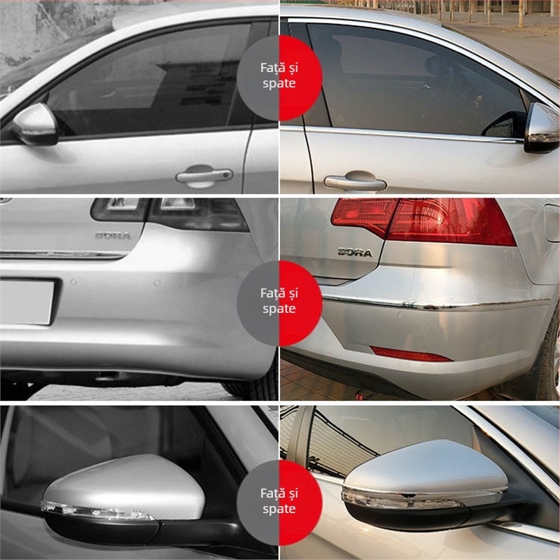 Bandă decorativă pentru geamuri auto, bandă strălucitoare cromată, bandă electroplacată, bandă anti-coliziune pentru uși, consumabile auto pentru asigurări