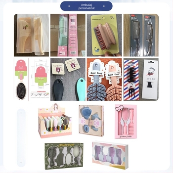 Sursă Producător Perie de șampon personalizată Logo simplu Elegant Pieptene de masaj manual Cap Șampon Pieptene Artefact de curățare