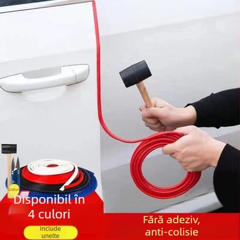Bandă universală anticoliziune pentru ușă auto, bandă de etanșare, bandă izolatoare fonică, bandă antipraf, bandă de cauciuc anticoliziune pentru partea inferioară a ușii, silențioasă și impermeabilă
