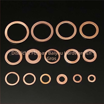 Set combinat de garnituri de cupru 150 buc. Garnitură de cupru în cutie, șaibă plată de cupru M5-M22