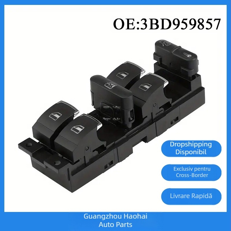 3Bd959857 este potrivit pentru ansamblul comutatorului principal al regulatorului de geam auto Volkswagen Passat Jetta 99-05