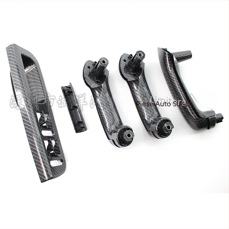 Aplicabil pentru mânerul ușii auto din 5 piese, model carbon, cu deflector comutator stânga față Volkswagen Jetta Golf MK4