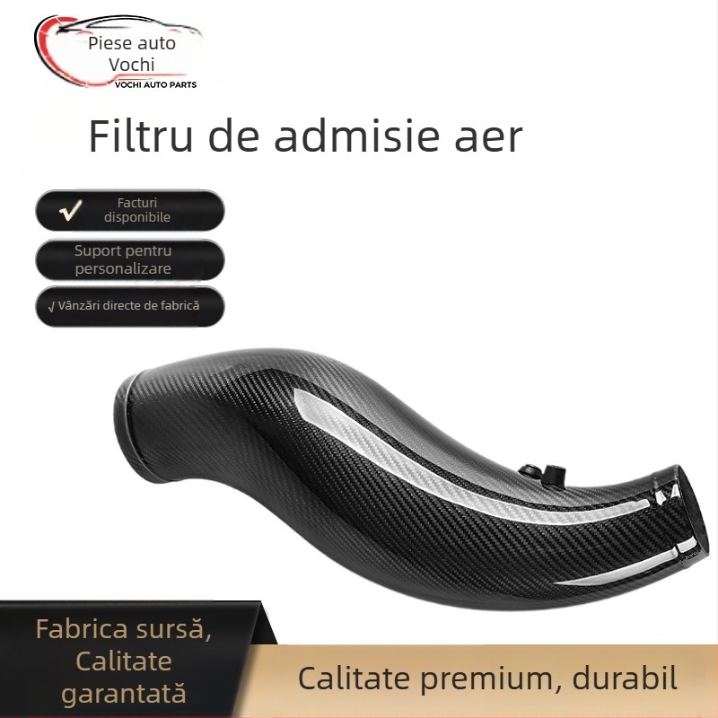 Filtru de aer modificat pentru admisie auto, tip „cârnaț”, cu cap de ciupercă din fibră de carbon, potrivit pentru Honda Civic 92-00