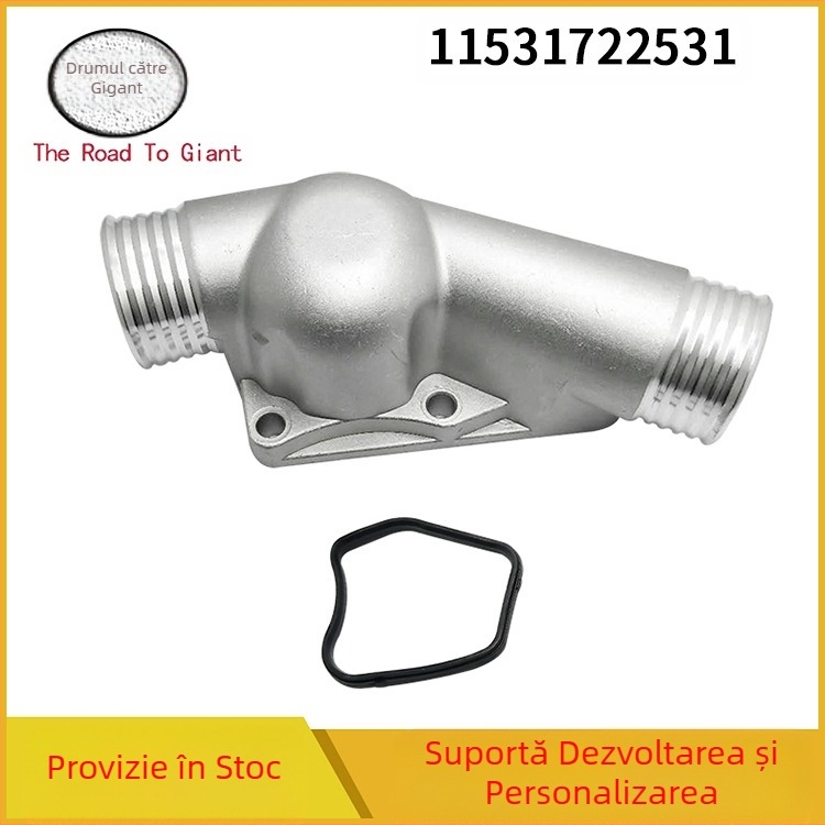 Carcasă termostat auto potrivită pentru carcasa termostatului BMW 11531722531 carcasă țeavă argintie