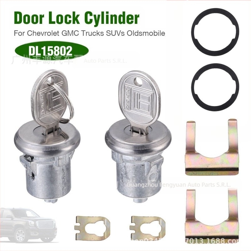 Potrivit pentru cilindru de încuietoare de ușă Chevrolet, 2 chei, cheie cilindru de încuietoare Buick 5070006 DL15802 DL15800