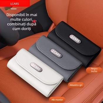 Cutie de ochelari auto, cutie de depozitare modificată ... specială pentru ochelari de soare, ochelari de soare din piele întoarsă, parasolar auto