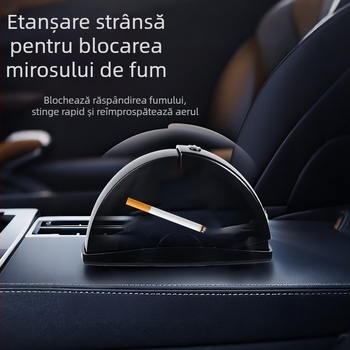Scrumieră auto din aliaj de aluminiu, de înaltă calitate, creativă, pentru ușa mașinii, scrumieră auto, accesorii interioare