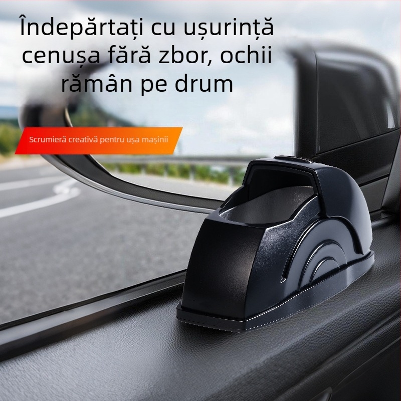 Scrumieră auto din aliaj de aluminiu, de înaltă calitate, creativă, pentru ușa mașinii, scrumieră auto, accesorii interioare