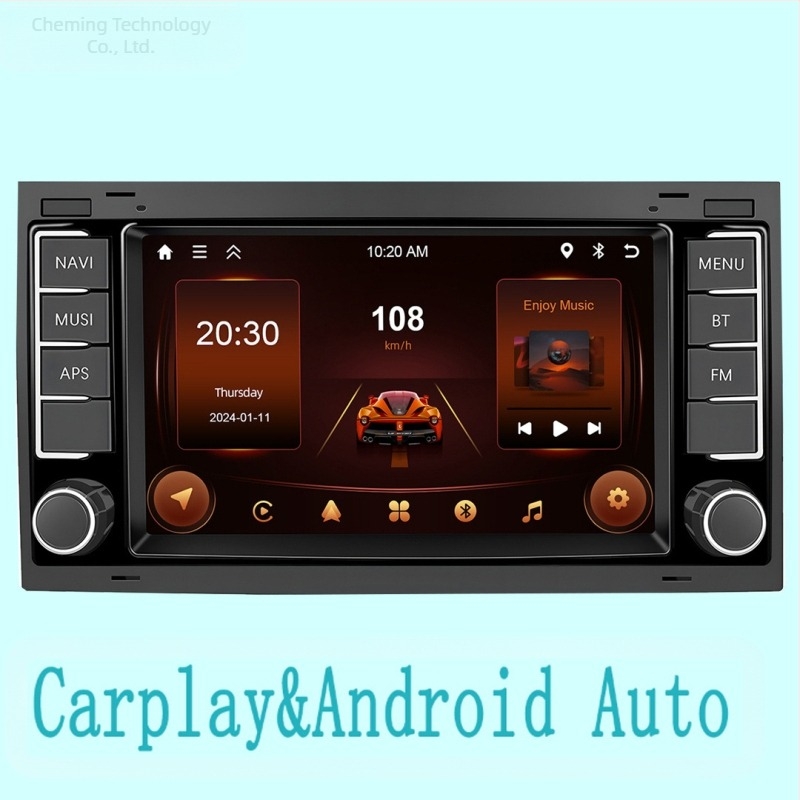 Exclusiv transfrontalier pentru Touareg Metris de 7 inch, control central, navigație auto Android, GPS, cameră de mers înapoi, dispozitiv multifuncțional