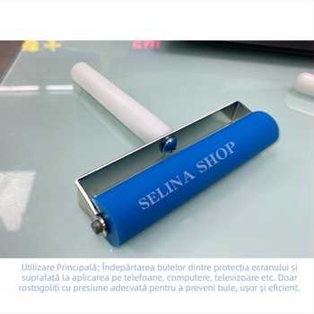 Rolă de împingere pentru ecranul telefonului mobil, importată din oțel inoxidabil, roată de împingere manuală, folie antispumantă, roată de împingere pentru ecran LED
