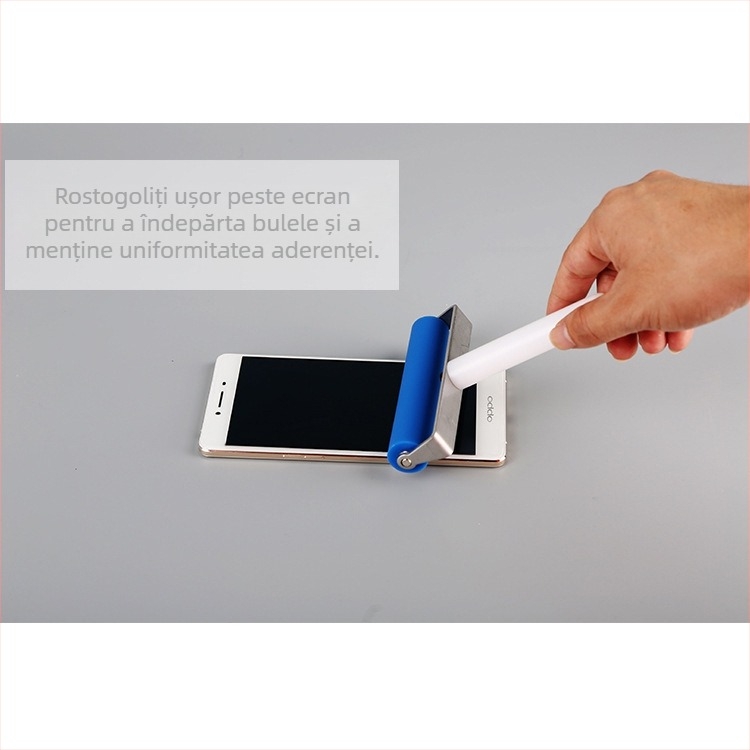 Rolă de împingere pentru ecranul telefonului mobil, importată din oțel inoxidabil, roată de împingere manuală, folie antispumantă, roată de împingere pentru ecran LED